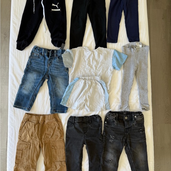Puma Kids Black and Blue Jeans - Picture 1 of 1